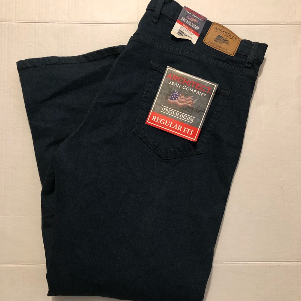 New with tags mens Architect regular fit stretch denim jeans